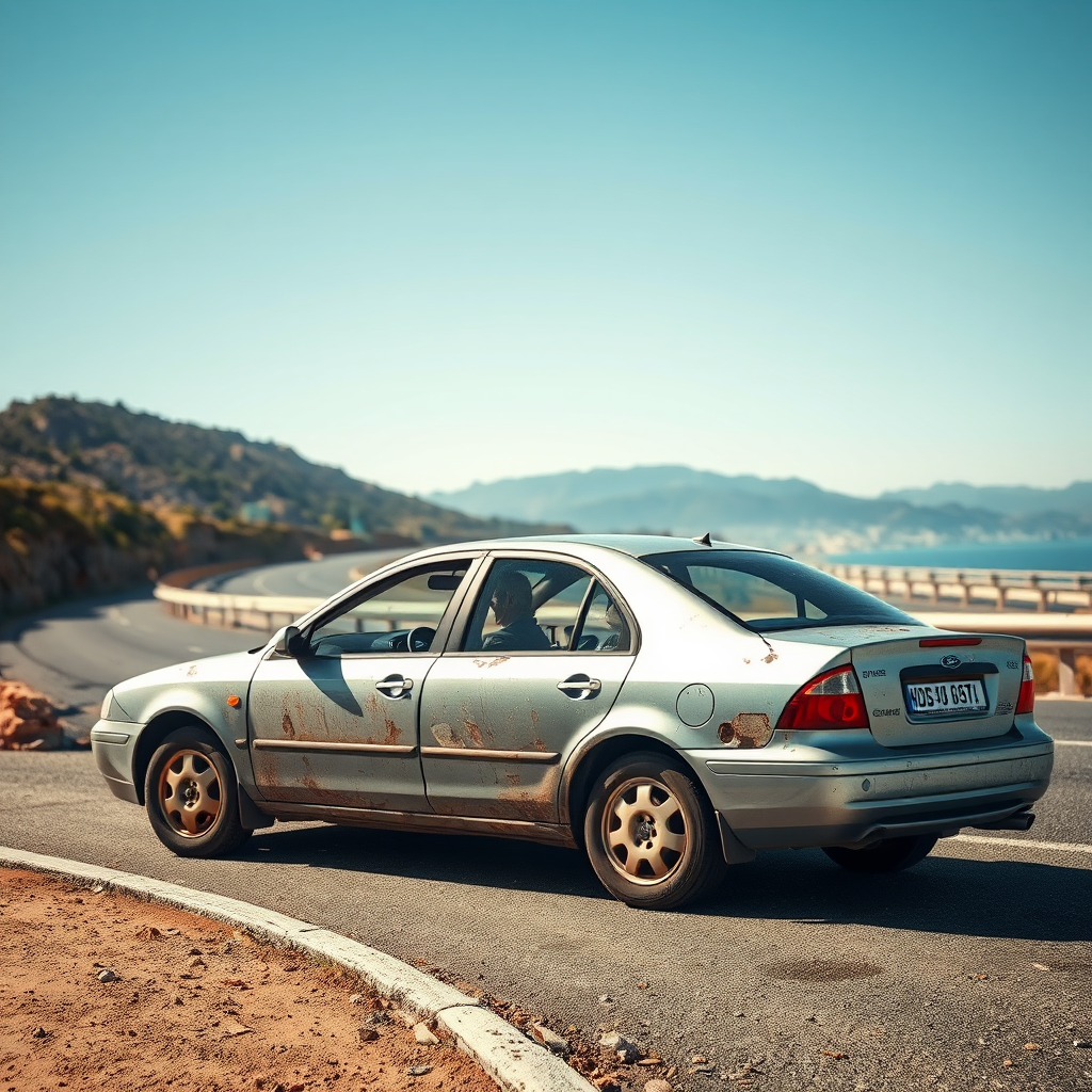 Elderly driver covers 1000 miles in battered vehicle for charity
